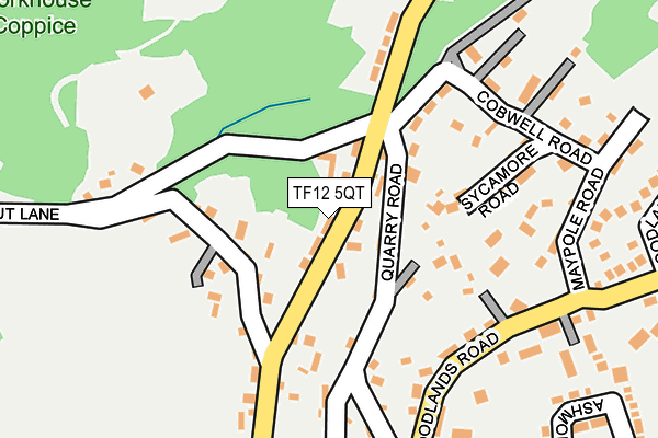 TF12 5QT map - OS OpenMap – Local (Ordnance Survey)