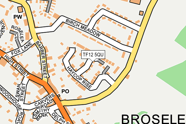 TF12 5QU map - OS OpenMap – Local (Ordnance Survey)