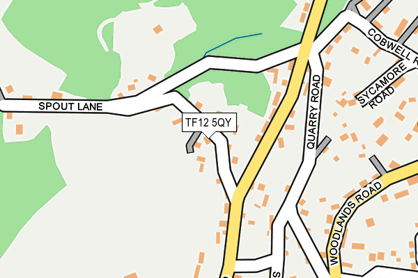 TF12 5QY map - OS OpenMap – Local (Ordnance Survey)