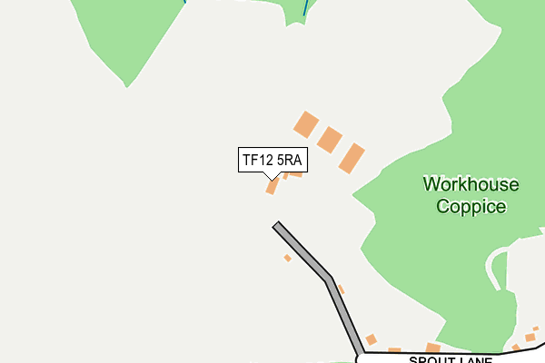 TF12 5RA map - OS OpenMap – Local (Ordnance Survey)