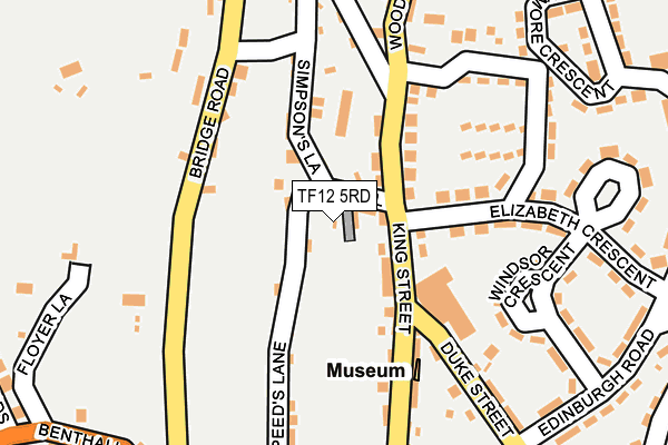 TF12 5RD map - OS OpenMap – Local (Ordnance Survey)