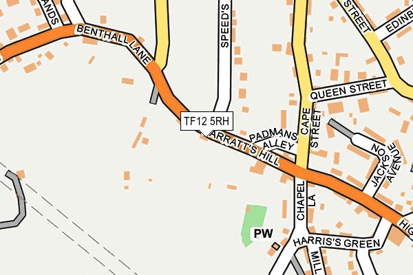 TF12 5RH map - OS OpenMap – Local (Ordnance Survey)