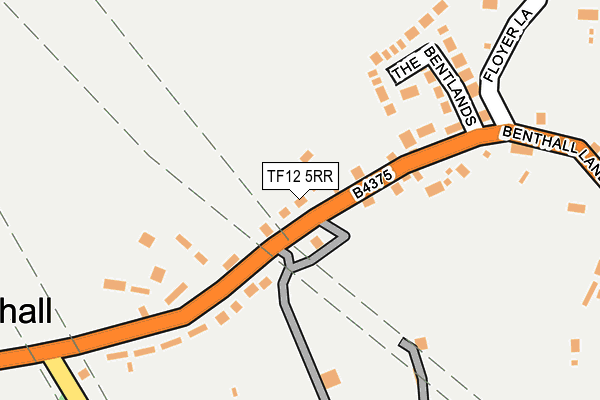 TF12 5RR map - OS OpenMap – Local (Ordnance Survey)
