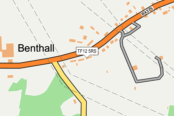 TF12 5RS map - OS OpenMap – Local (Ordnance Survey)