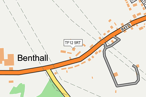 TF12 5RT map - OS OpenMap – Local (Ordnance Survey)