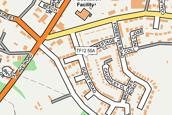 TF12 5SA map - OS OpenMap – Local (Ordnance Survey)