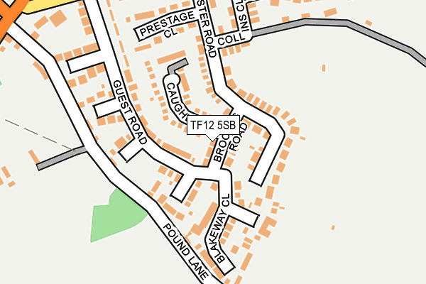 TF12 5SB map - OS OpenMap – Local (Ordnance Survey)