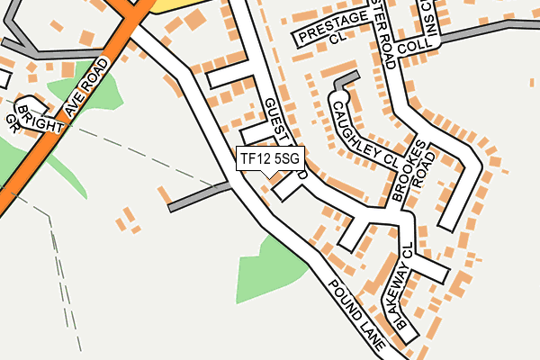 TF12 5SG map - OS OpenMap – Local (Ordnance Survey)