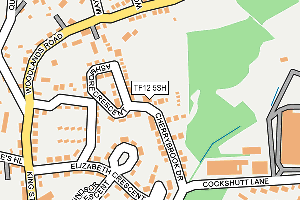 TF12 5SH map - OS OpenMap – Local (Ordnance Survey)