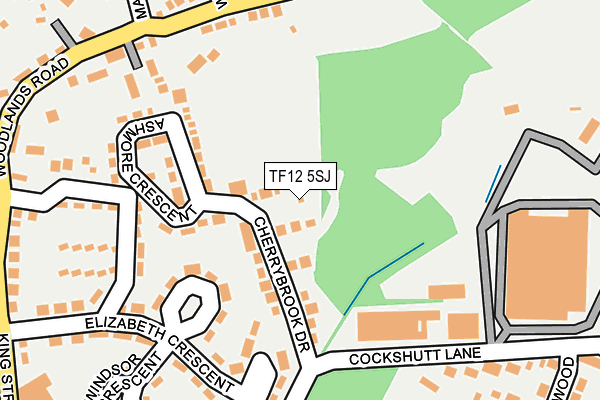 TF12 5SJ map - OS OpenMap – Local (Ordnance Survey)