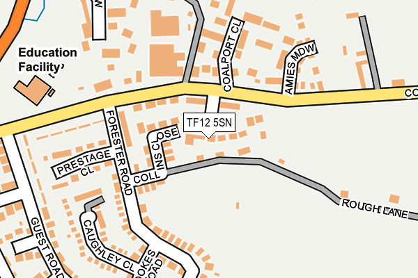 TF12 5SN map - OS OpenMap – Local (Ordnance Survey)