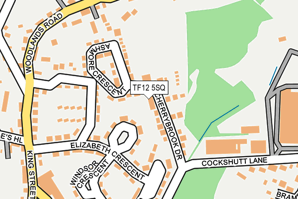 TF12 5SQ map - OS OpenMap – Local (Ordnance Survey)