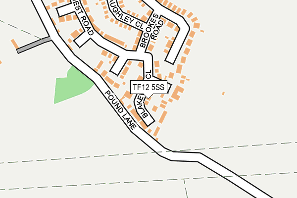 TF12 5SS map - OS OpenMap – Local (Ordnance Survey)