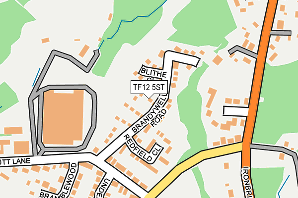 TF12 5ST map - OS OpenMap – Local (Ordnance Survey)