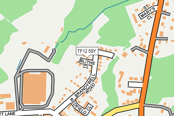 TF12 5SY map - OS OpenMap – Local (Ordnance Survey)