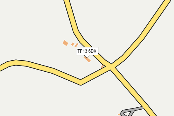TF13 6DX map - OS OpenMap – Local (Ordnance Survey)