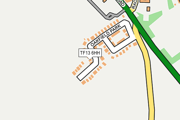 TF13 6HH map - OS OpenMap – Local (Ordnance Survey)