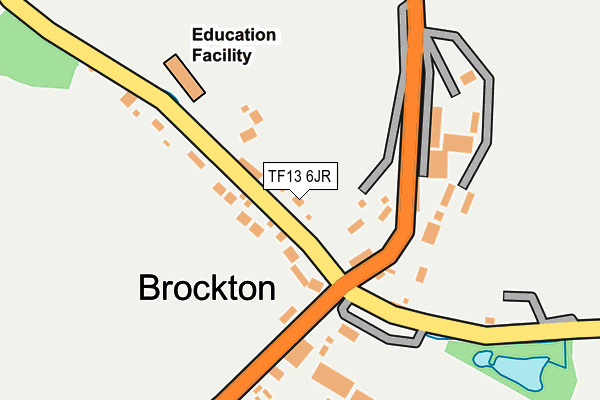 TF13 6JR map - OS OpenMap – Local (Ordnance Survey)