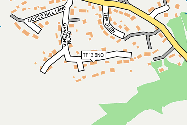 TF13 6NQ map - OS OpenMap – Local (Ordnance Survey)