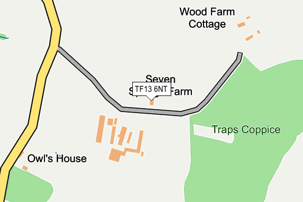 TF13 6NT map - OS OpenMap – Local (Ordnance Survey)