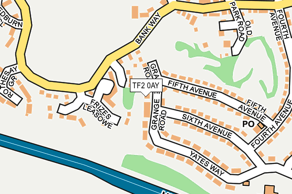 TF2 0AY map - OS OpenMap – Local (Ordnance Survey)