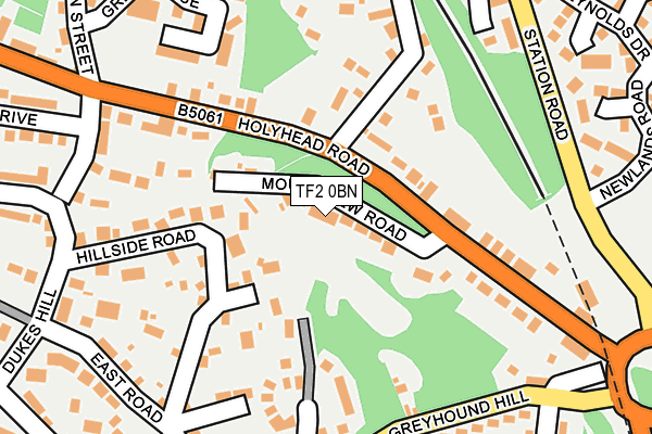 TF2 0BN map - OS OpenMap – Local (Ordnance Survey)