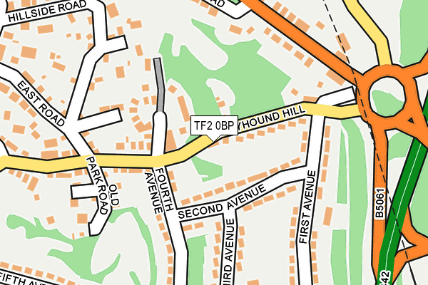 TF2 0BP map - OS OpenMap – Local (Ordnance Survey)