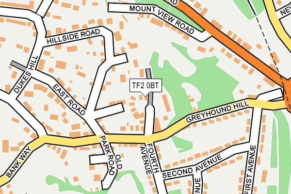 TF2 0BT map - OS OpenMap – Local (Ordnance Survey)