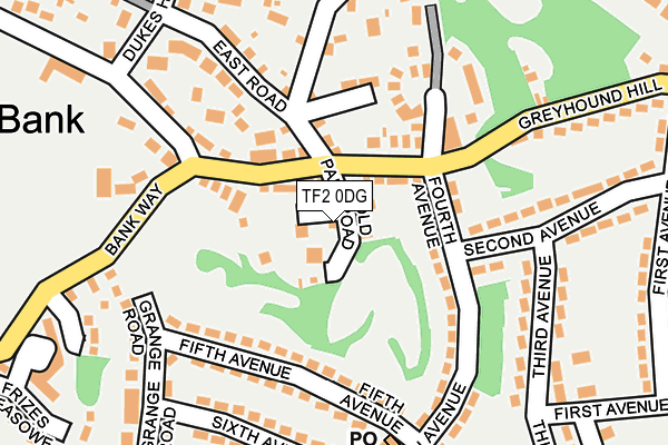 TF2 0DG map - OS OpenMap – Local (Ordnance Survey)