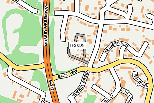 TF2 0DN map - OS OpenMap – Local (Ordnance Survey)