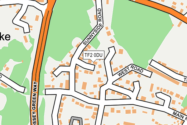 TF2 0DU map - OS OpenMap – Local (Ordnance Survey)