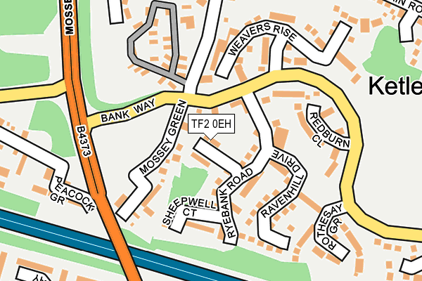 TF2 0EH map - OS OpenMap – Local (Ordnance Survey)