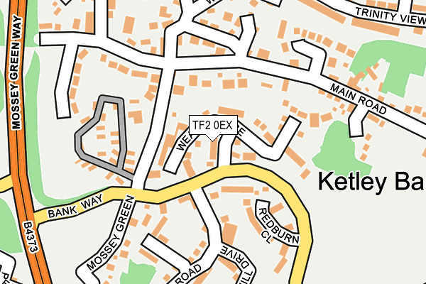 TF2 0EX map - OS OpenMap – Local (Ordnance Survey)