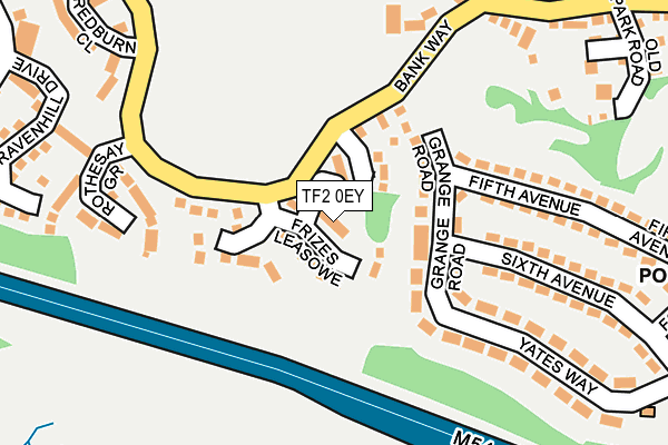 TF2 0EY map - OS OpenMap – Local (Ordnance Survey)