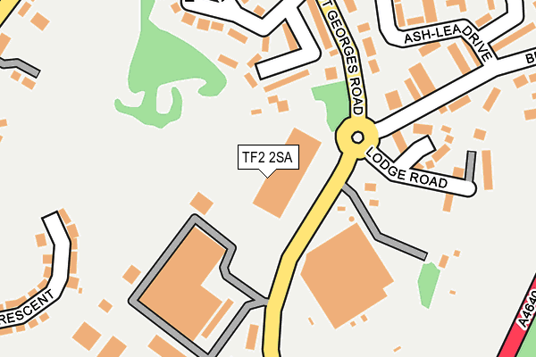 TF2 2SA map - OS OpenMap – Local (Ordnance Survey)