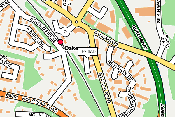 TF2 6AD map - OS OpenMap – Local (Ordnance Survey)