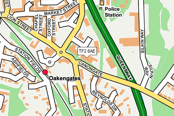 TF2 6AE map - OS OpenMap – Local (Ordnance Survey)