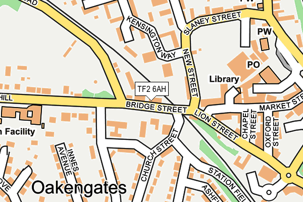 Map of OAKENBRIDGE PROPERTIES LTD at local scale