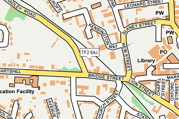 TF2 6AJ map - OS OpenMap – Local (Ordnance Survey)