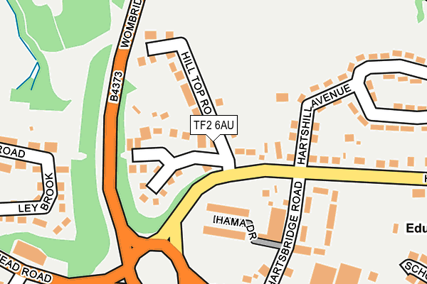 TF2 6AU map - OS OpenMap – Local (Ordnance Survey)