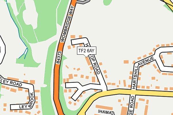TF2 6AY map - OS OpenMap – Local (Ordnance Survey)