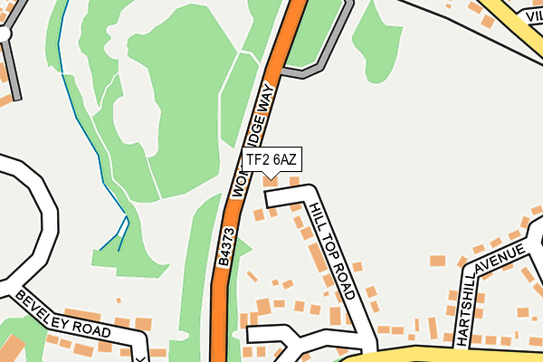TF2 6AZ map - OS OpenMap – Local (Ordnance Survey)