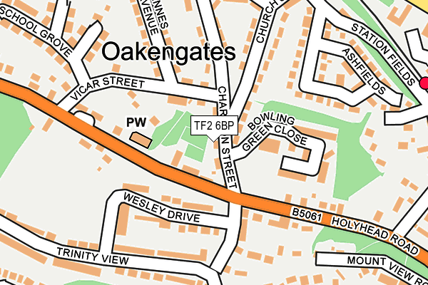 TF2 6BP map - OS OpenMap – Local (Ordnance Survey)