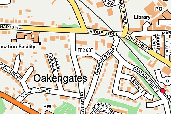 TF2 6BT map - OS OpenMap – Local (Ordnance Survey)
