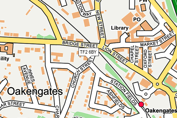 TF2 6BY map - OS OpenMap – Local (Ordnance Survey)