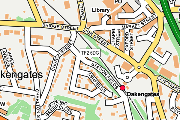 TF2 6DG map - OS OpenMap – Local (Ordnance Survey)
