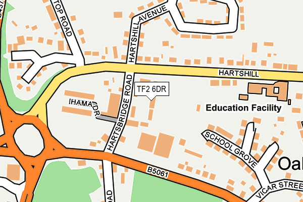 TF2 6DR map - OS OpenMap – Local (Ordnance Survey)