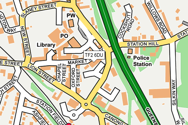 TF2 6DU map - OS OpenMap – Local (Ordnance Survey)