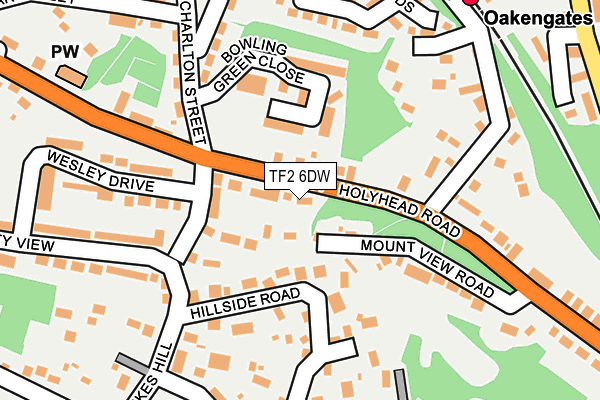 TF2 6DW map - OS OpenMap – Local (Ordnance Survey)