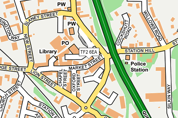 TF2 6EA map - OS OpenMap – Local (Ordnance Survey)